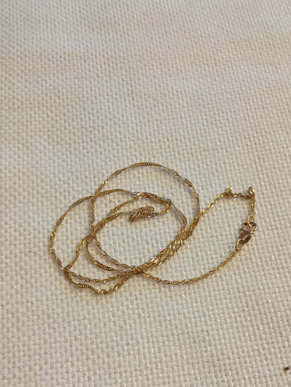 Beautiful Yellow Gold Twist Rope Chain Necklace Stamped 14k, 18 Inches, Like New